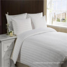 Hotel Bedding White Satin Stripe Quilt Duvet Cover 240x260